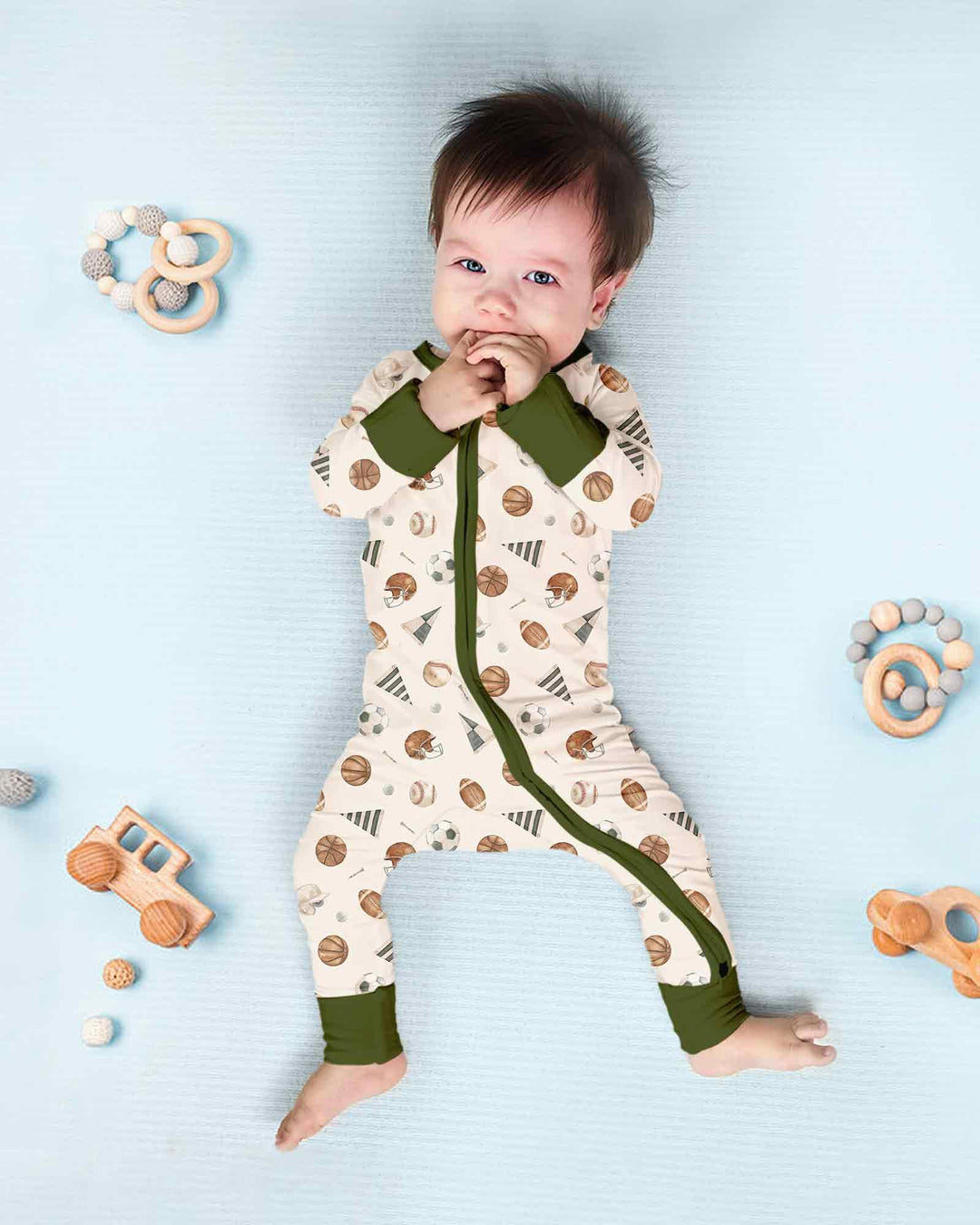 Gerippte Babykleidung mit individuellem Foto - Weich &amp; Skizzenhaft