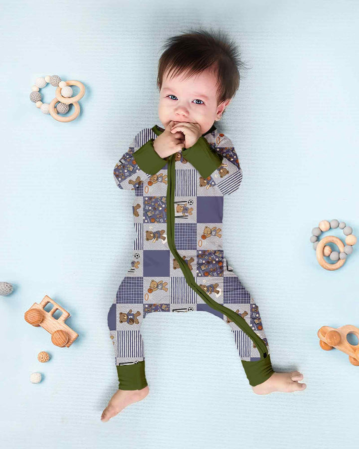Gerippte Babykleidung mit individuellem Foto - Weich &amp; Skizzenhaft