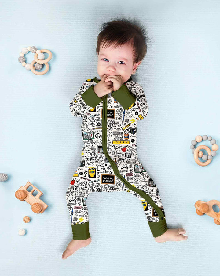 Gerippte Babykleidung mit individuellem Foto - Weich &amp; Skizzenhaft