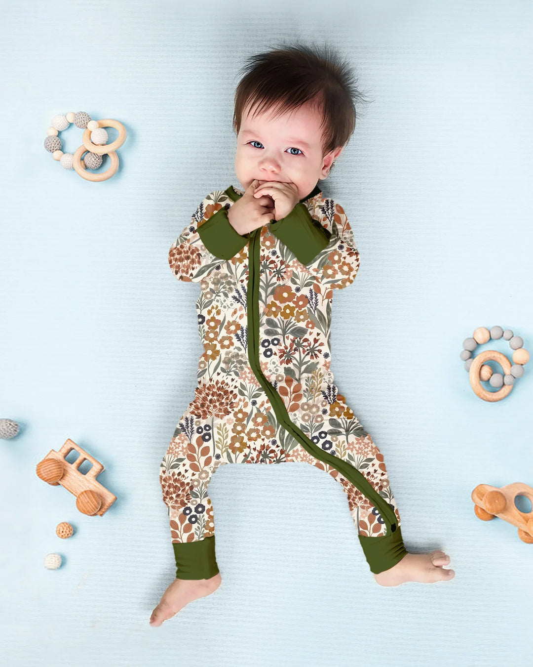 Gerippte Babykleidung mit individuellem Foto - Weich &amp; Skizzenhaft