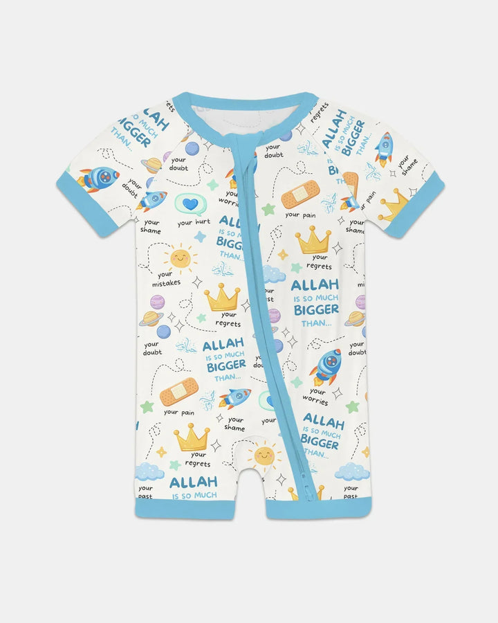"Allah Is So Much Bigger Than..." Family Matching Bamboo Shorty Zippy