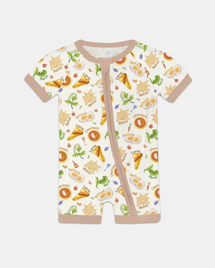 Happy Passover Family Matching Bamboo Shorty Zippy