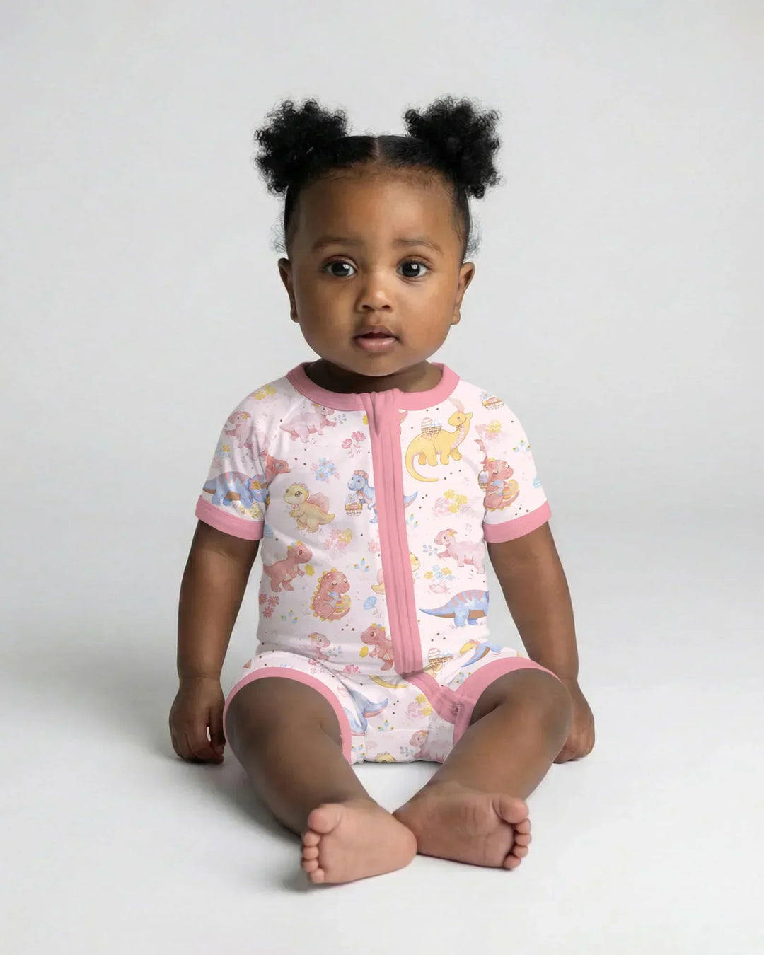 Dino Easter Bamboo Shorty Zippy