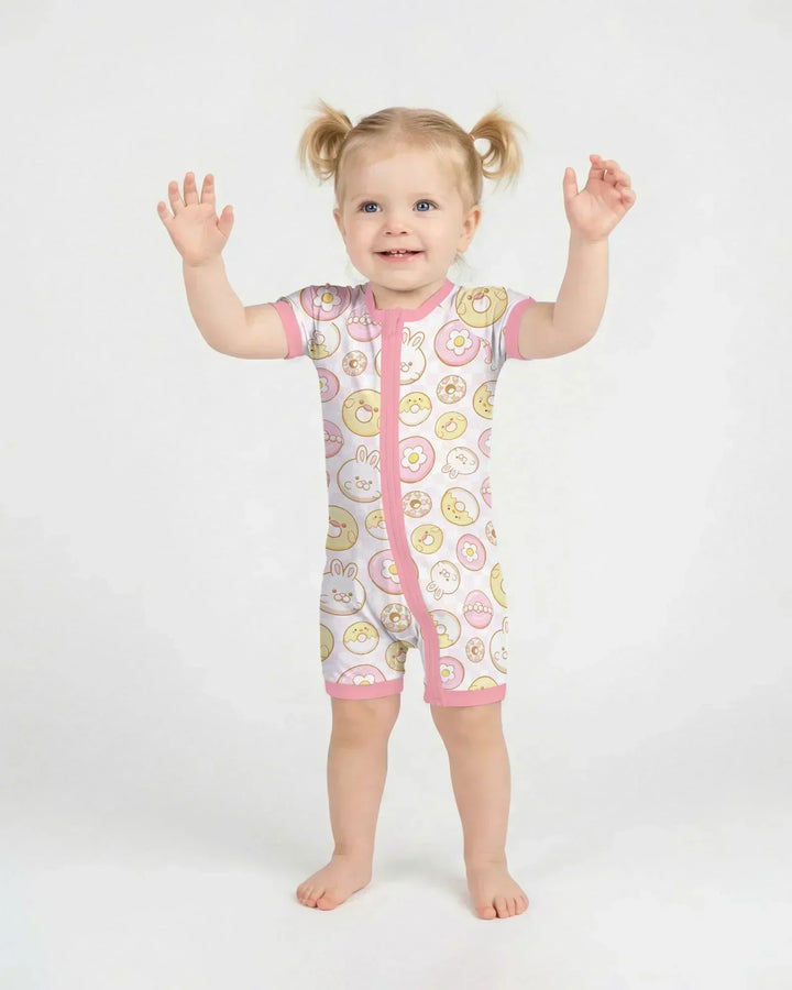 Easter Donuts Bamboo Shorty Zippy