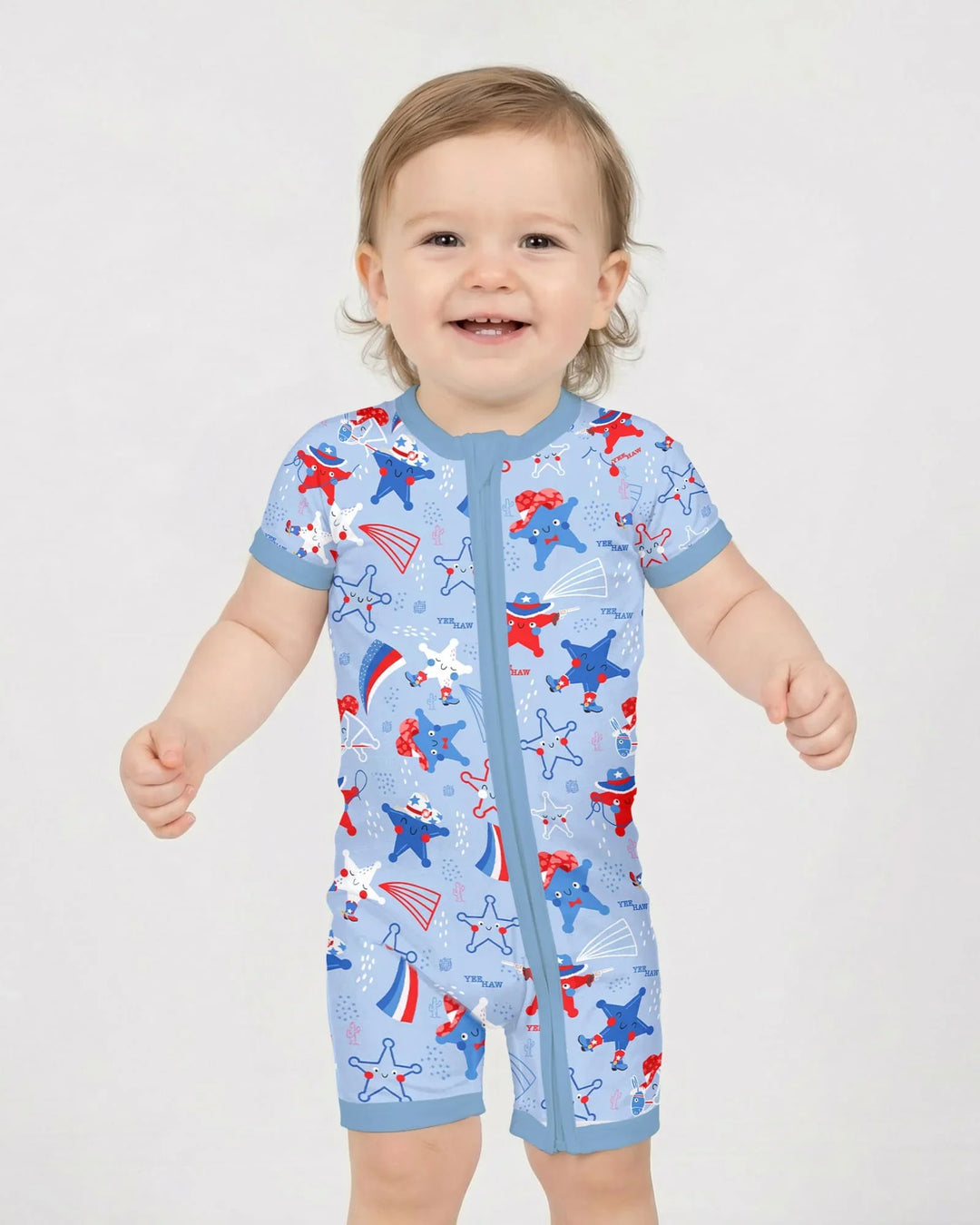 Howdy America Star Bamboo Shorty Zippy