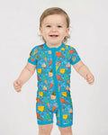 Summer Retro Ice Creams Family Matching Bamboo Shorty Zippy