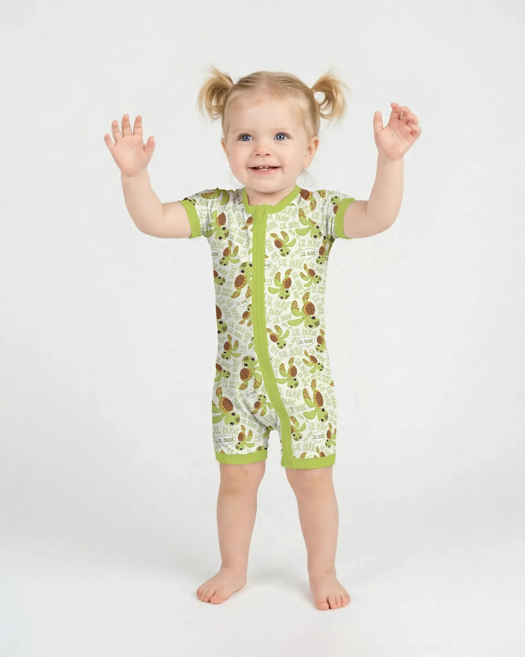 Father and Son Turtle Bamboo Shorty Zippy