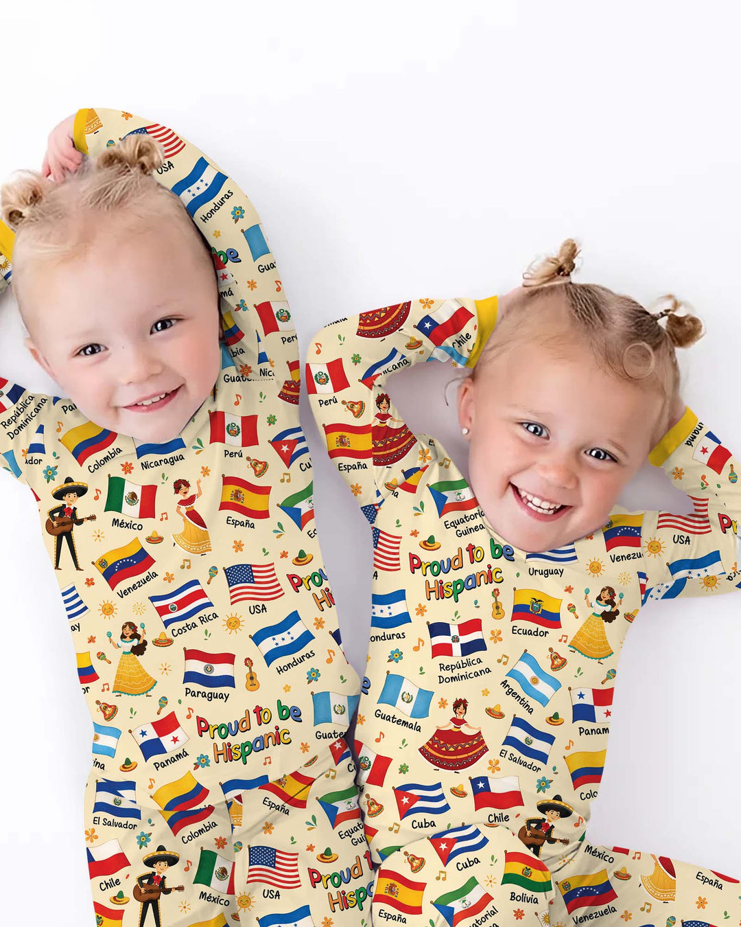 Proud To Be Hispanic Bamboo Two Piece Long Sleeve Pajama Set