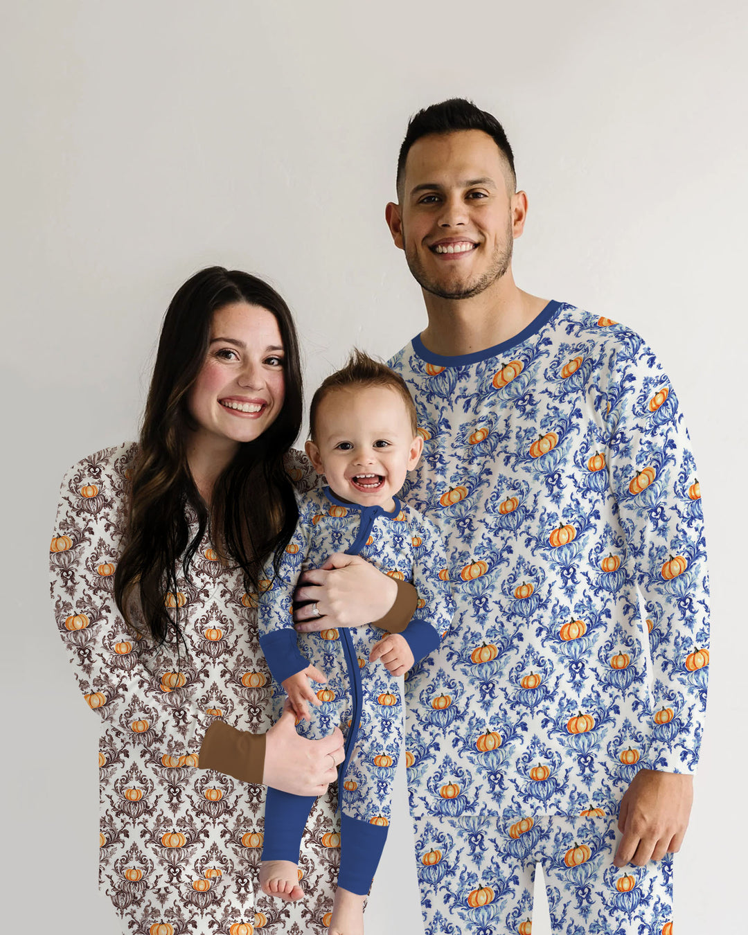 Pumpkin Toile Family Matching Bamboo Convertible Zippy