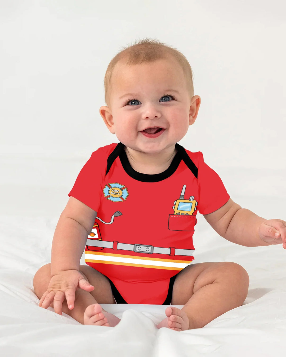 Gerippte Babykleidung mit individuellem Foto - Weich &amp; Skizzenhaft